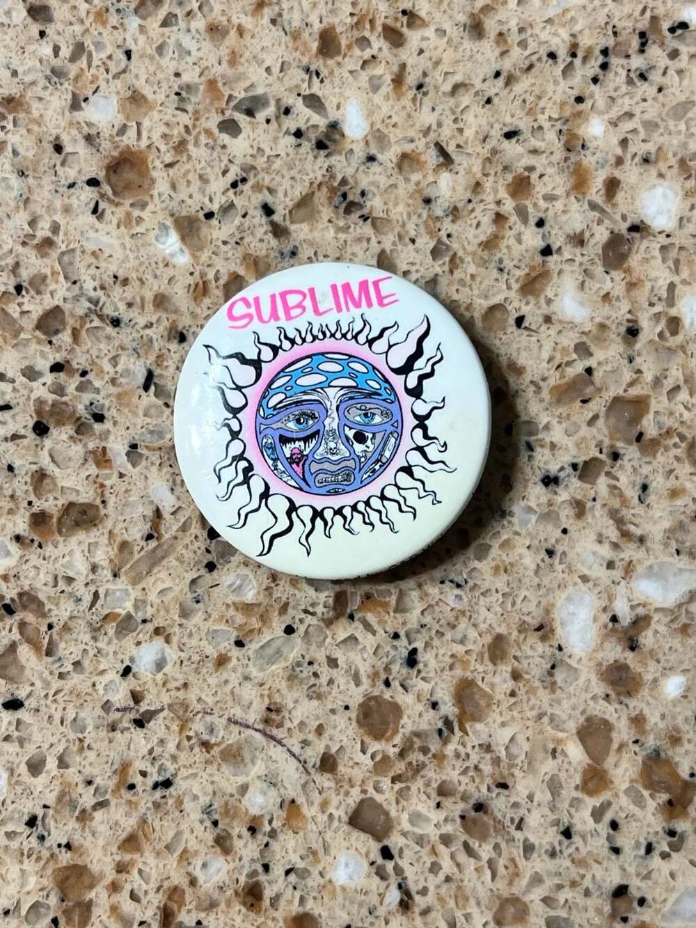 Vintage Sublime Band Sun Pinback Button Ska Punk Rock Music Merch Hot Topic